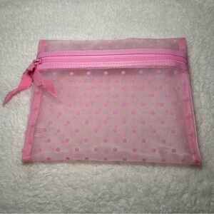 Ulta Pink Polka Dot Cosmetic Bag NEW